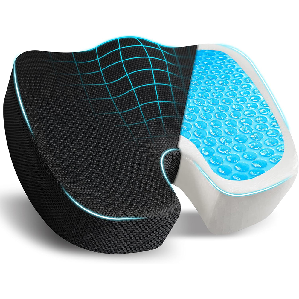 Manufacturer Wholesale Cooling Gel Seat Cushion Orthopedic Coccyx for Office Chair Car Relieves Lumbar Pillows Seat Cushions