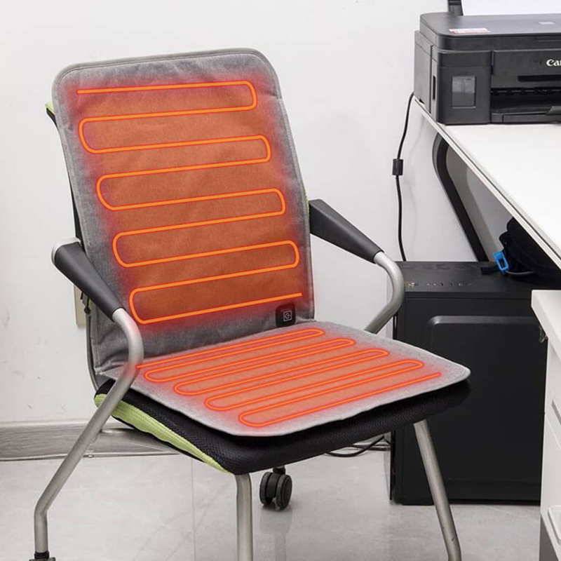 Wholesale Super Large Heating Blanket USB Heated Seat Cushion for Office Chair Car and Stadium Heated Pad