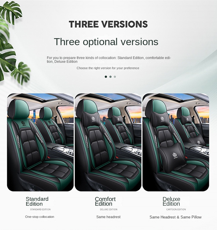 All-Car Ten-Piece Sports Full Set Leather Cover Fully Encircled Four Seasons Universal Wear-Resistant Dirt-Resistant Car Seat