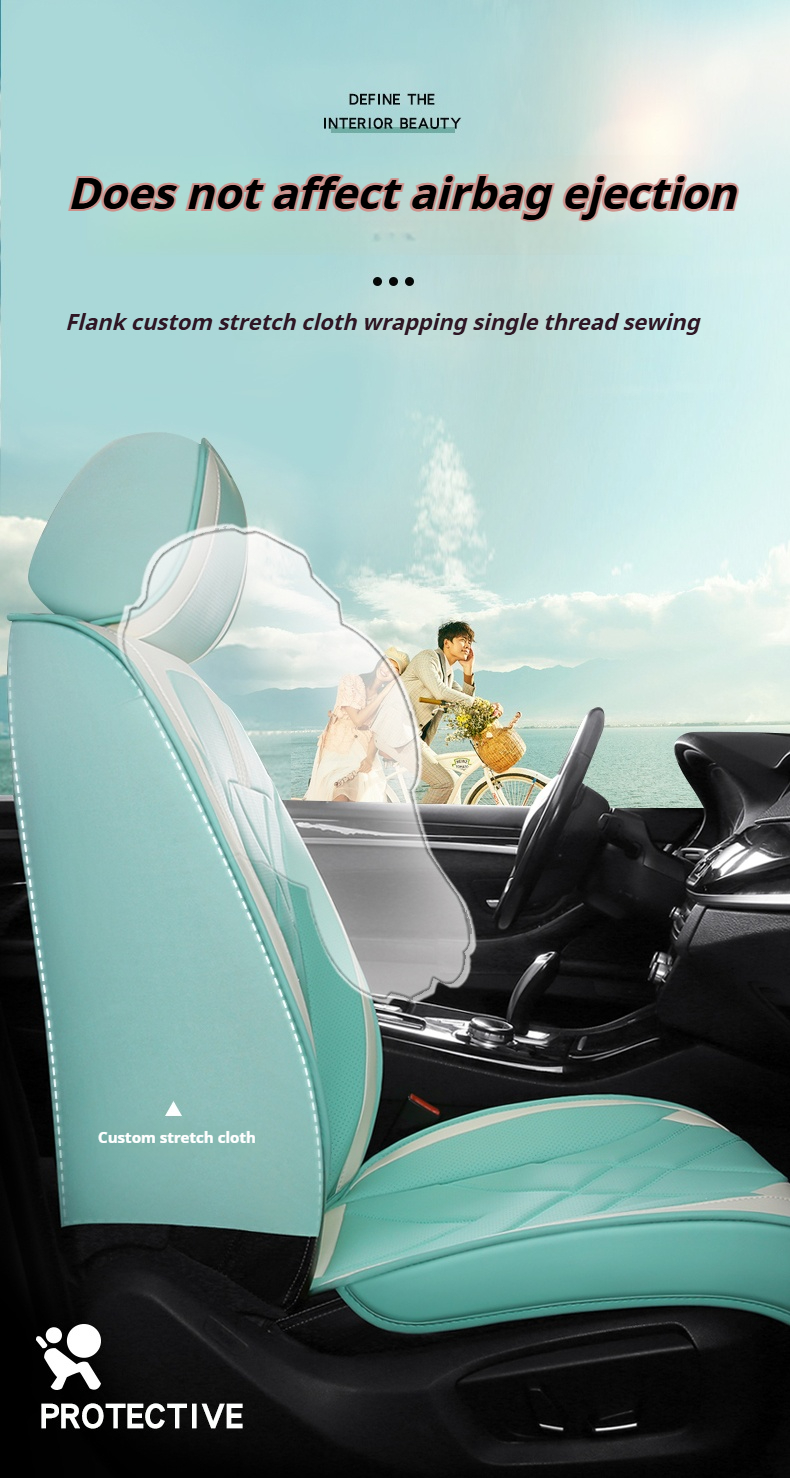 High Quality Napa Leather Car Seat Covers Luxury Interior Accessory Waterproof Universal Fit Good Protection for Cars