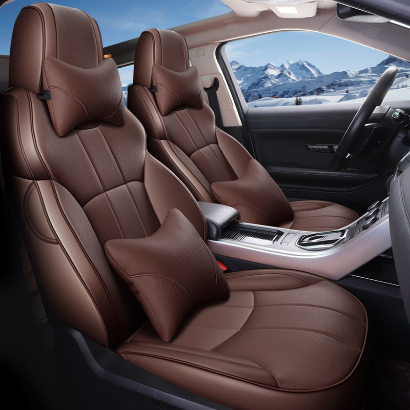 Hot Sale 2023 Hot Sale Leather Original Custom Car Seat Covers Four Seasons Custom Car Cushion Design Full Five Seats