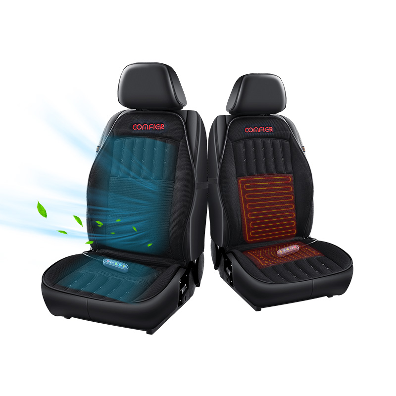 Intelligent Temperature Control Heated Ventilated Car Seat Fan Cushion With 3 Cooler Speed 2 Levels Heating