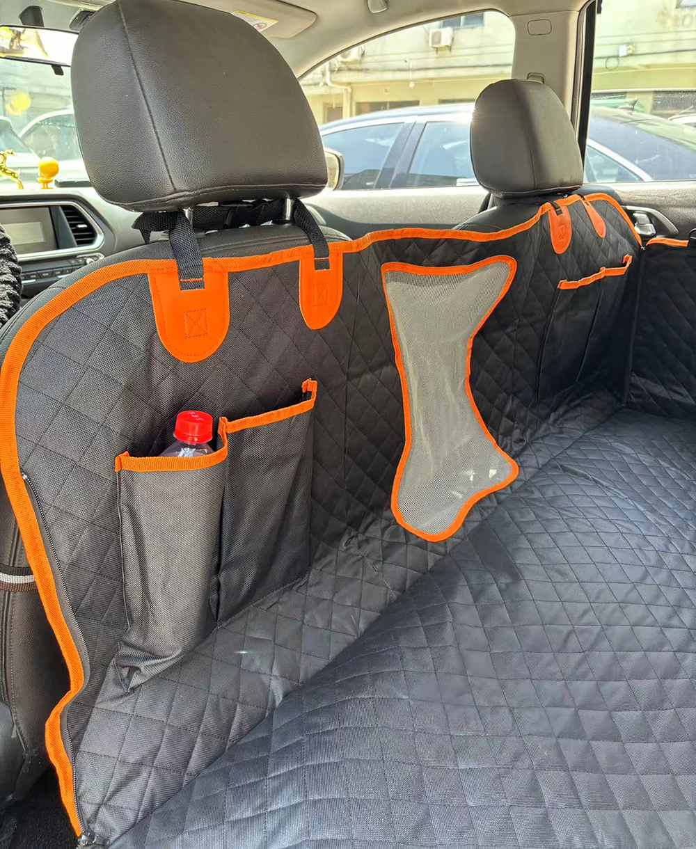 Waterproof Small Large Dog Auto Extend Seat Protector Instead Hard Bottom 600d Oxford Dog Car Seat Cover for Front Back Seat