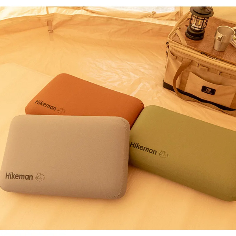 Large Portable Foldable Camping Memory Foam Pillow Ultra Soft Fade Resistant Removable Cover Neck Lumbar Support Travel Car