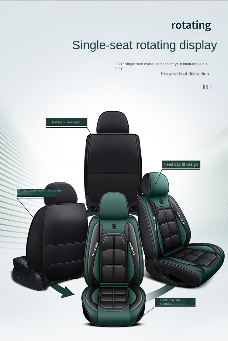 All-Car Ten-Piece Sports Full Set Leather Cover Fully Encircled Four Seasons Universal Wear-Resistant Dirt-Resistant Car Seat