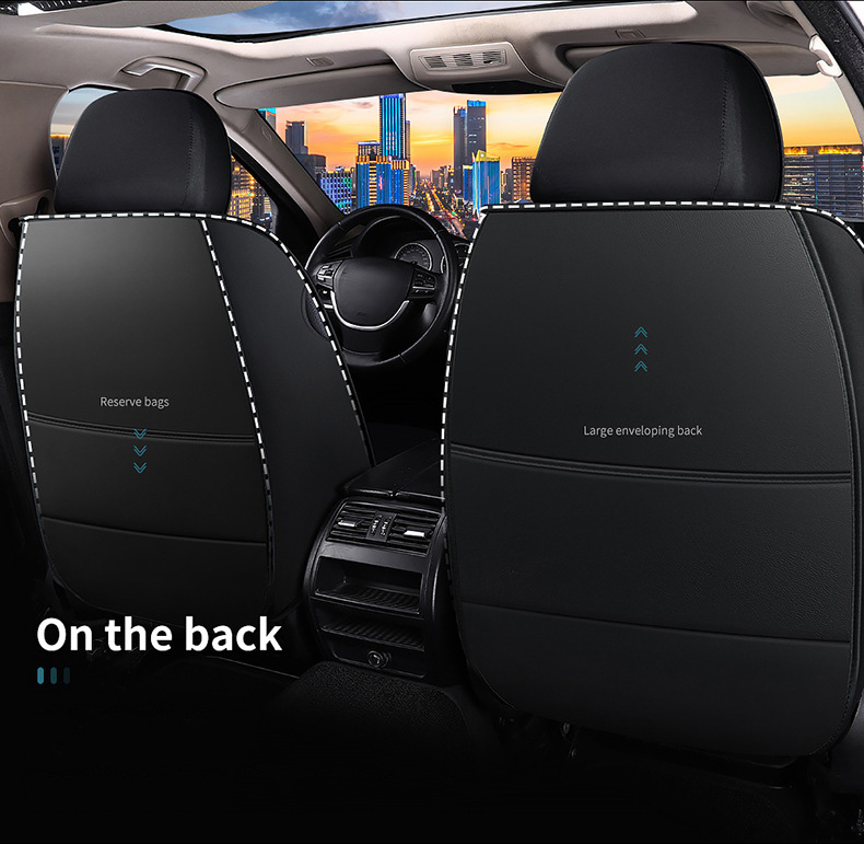 Hot Selling Luxury Leather Full Set Four Season Universal Car Seat Cover Set