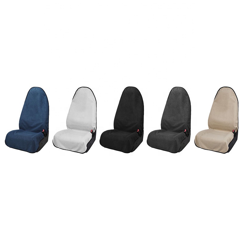 Non-slip Sweat Towel Front Car Seat Cover Custom Logo Universal Waterproof Towel Seat Covers