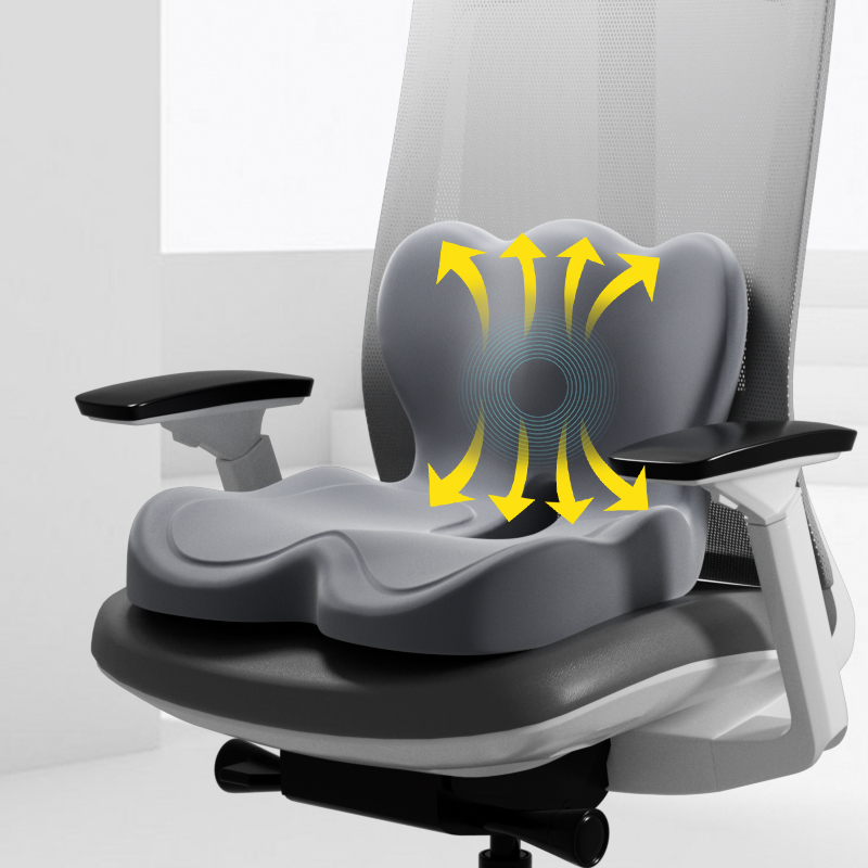 Ergonomic Office Chair &amp; Car Seat Memory Foam Tailbone Cushion Sublimation Blanks For Pain Relief Lumbar Pillows &amp; Seat Cushions