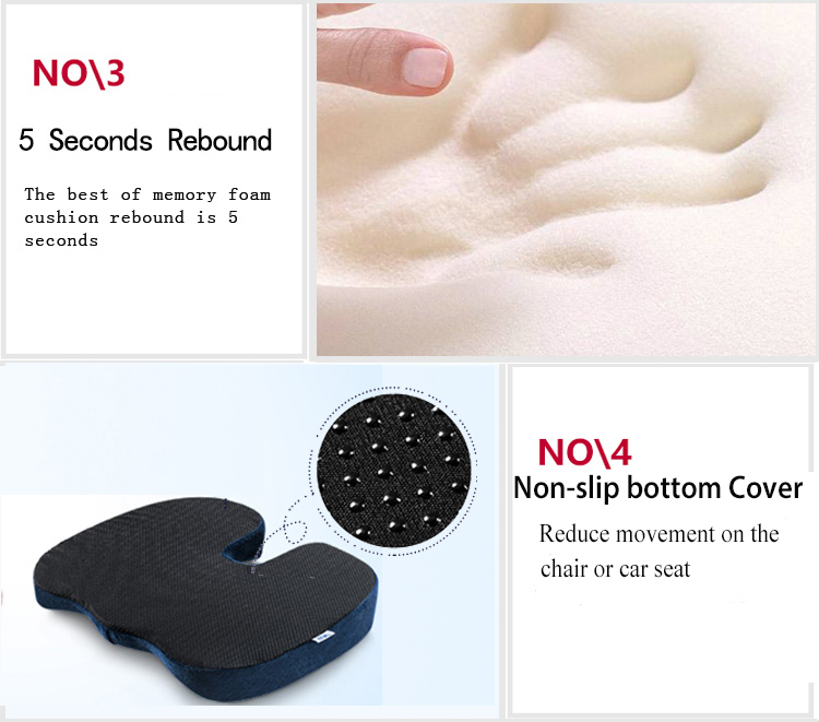Manufacturer Wholesale Cooling Gel Seat Cushion Orthopedic Coccyx for Office Chair Car Relieves Lumbar Pillows Seat Cushions