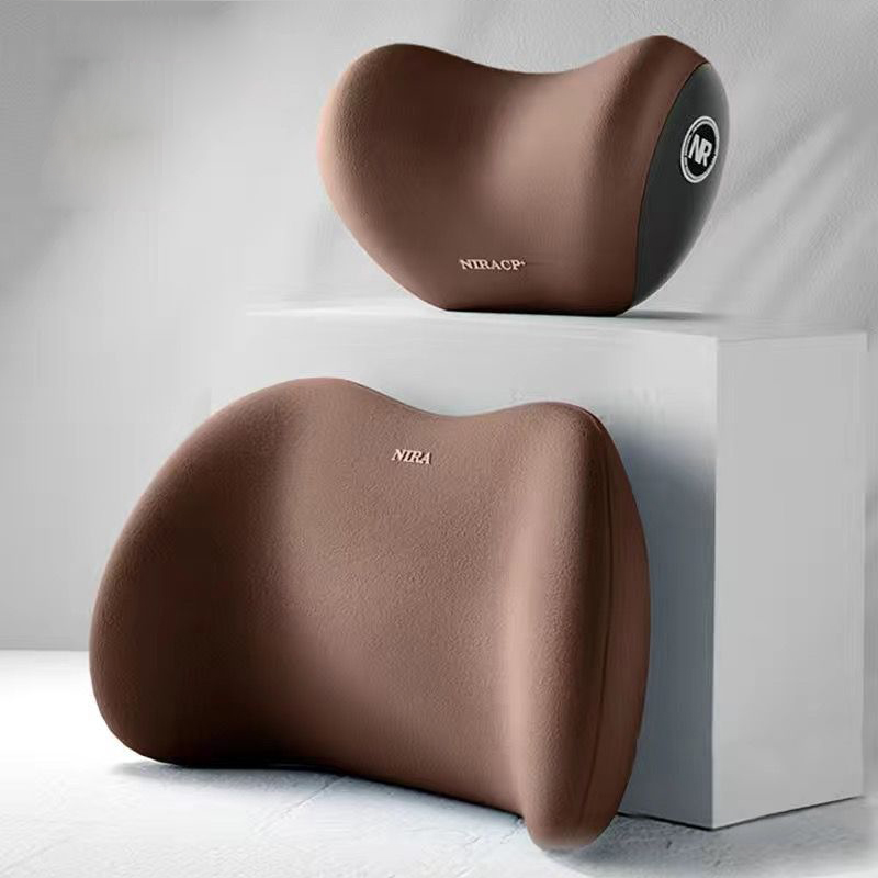 Car Headrest Lumbar Support with Ventilation Driver's Neck Support High-end Cervical Pillow for Car Seat and Backrest
