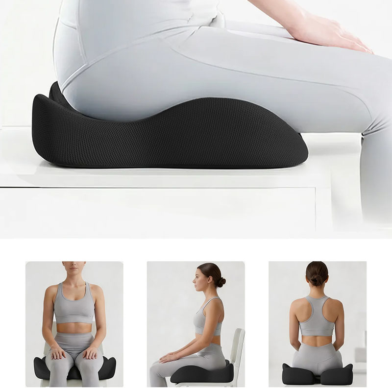 Comfortable Memory Foam Seat Cushion Ergonomic Office Chair Pad Relieves Hip Soreness Against Numbness for Long Sitting Work
