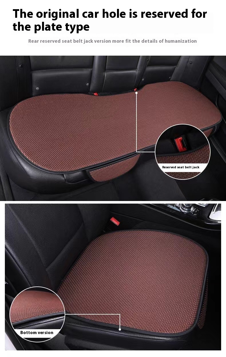 Factory-Generated Sports-Style Summer Car Seat Cover Free Cool Breathable Leather Polyester Fabric Auto Supplies