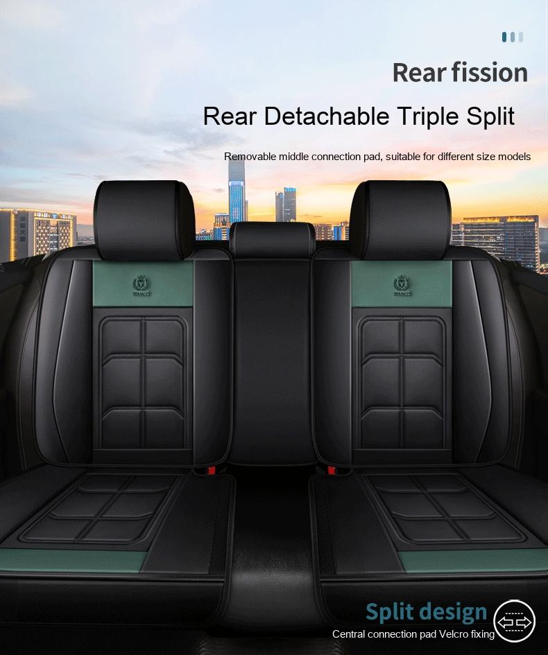 Luxury Sport Leather Car Seat Covers Full Set Interior Accessories Decoration Cushion Premium Car Seat Cover