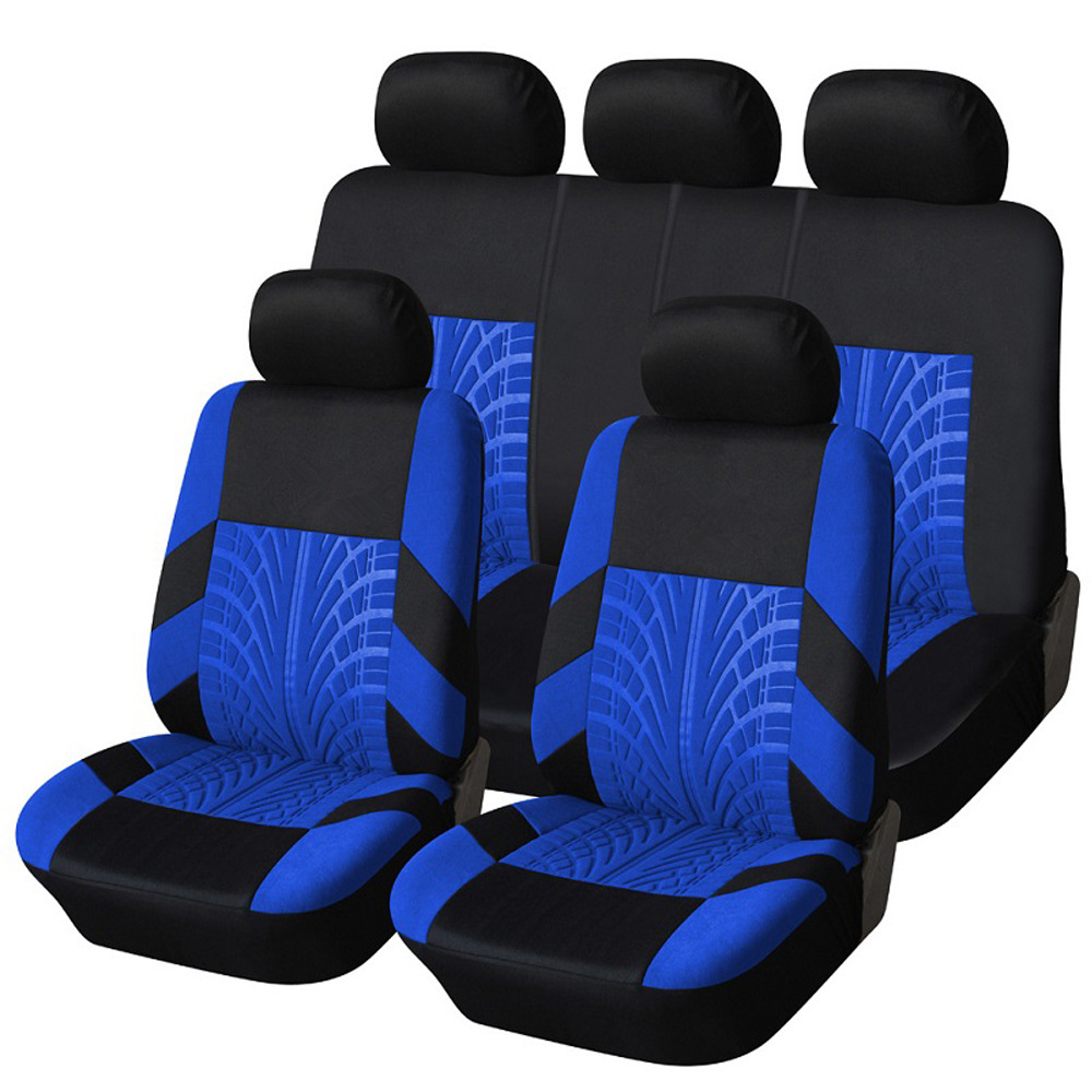 Hot Sale 100% Polyester Wear-resistant And Non-slip 7 Seater Summer Cooling Full Set Car Seat Covers