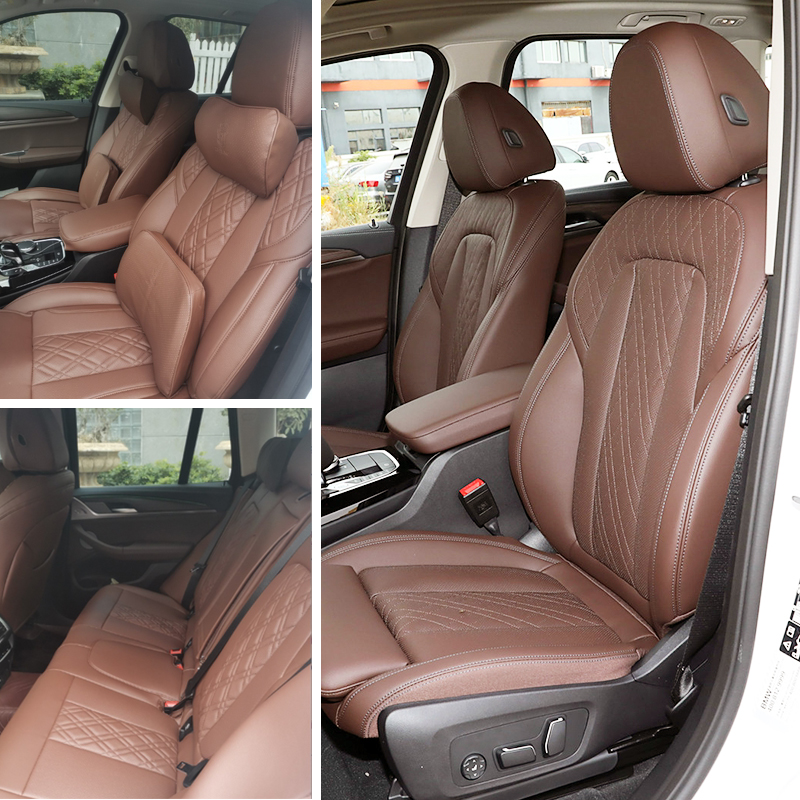 Custom Fit Car Accessories Seat Covers 5 Seats Leather for BMW X4 E46 E90 E60 F30 F10 E39 F20 G20 E36 E87 G30 E92 X5 E70 E91 F11