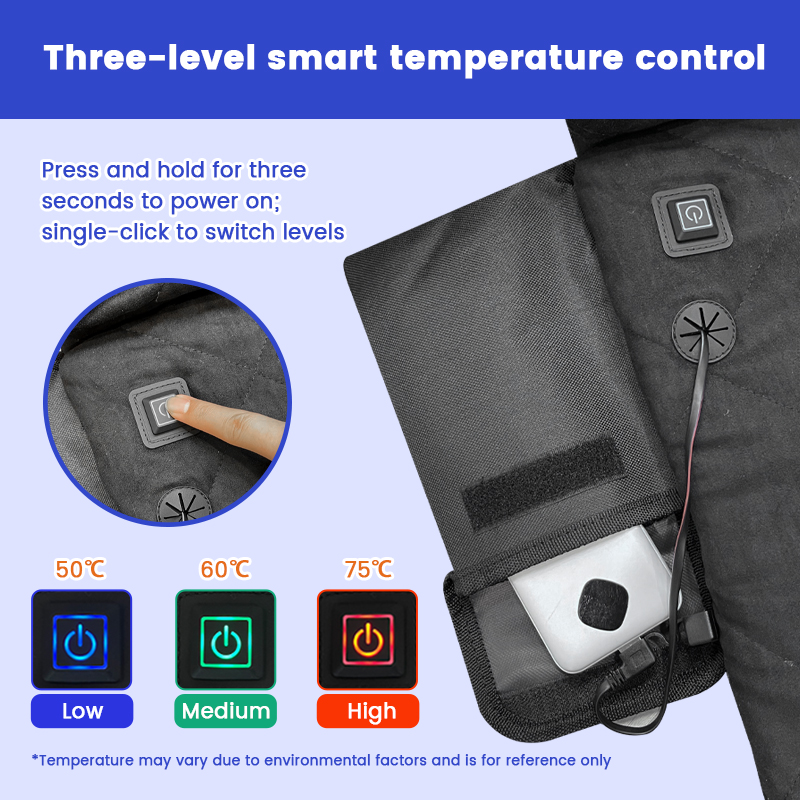 High Quality Portable Outdoor USB-Heated Adult Chair Cushion Soft Three Gear Control Pad for Various Chairs