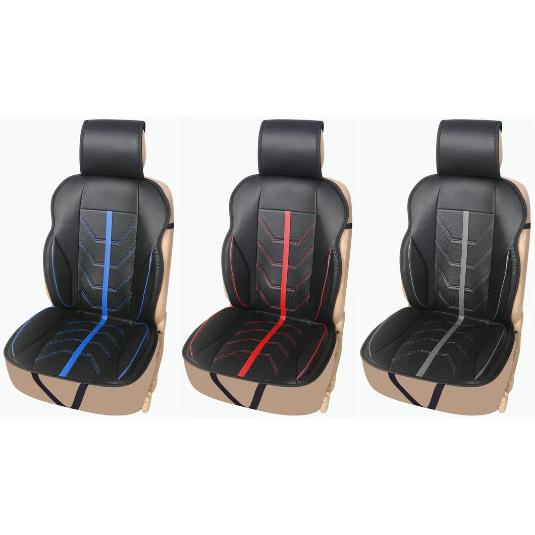 AG-C229 "Track" Perforated Synthetic Leather Car Seat Cushion Installation