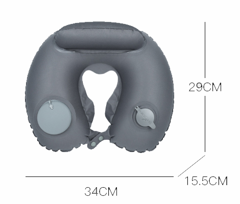 Ultra Soft Dual Valve Premium Inflatable Train Car Neck Pillow Traveling Pillows
