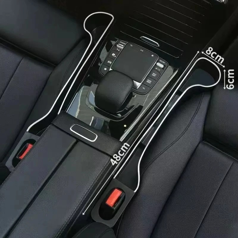 Universal 2pcs Popular Style Portable Car Seat Side Gap Filler Plug Multifunctional Storage Slot Accessory Kits Interior Kits