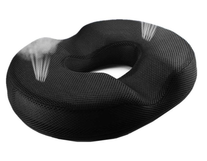 JY Custom Color Travel Memory Foam Seat Cushion Round Seat Cushion for Office Chair Pressure Relief Seat Cushion