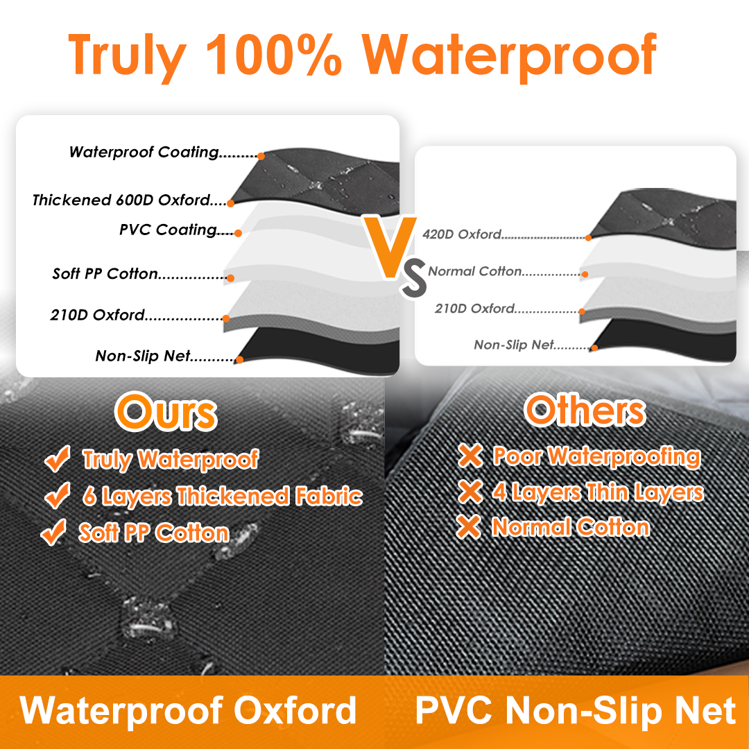 Waterproof Scratchproof Nonslip Durable Oxford Pet Car Seat Protection Wholesale Pet Backseat Cover