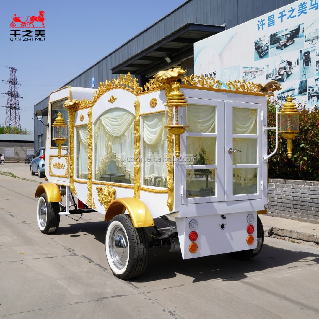 Manufacturer Customized Luxury Hearse Car for Funeral Procession Black Coffin Mortuary Van Service Car on Sale