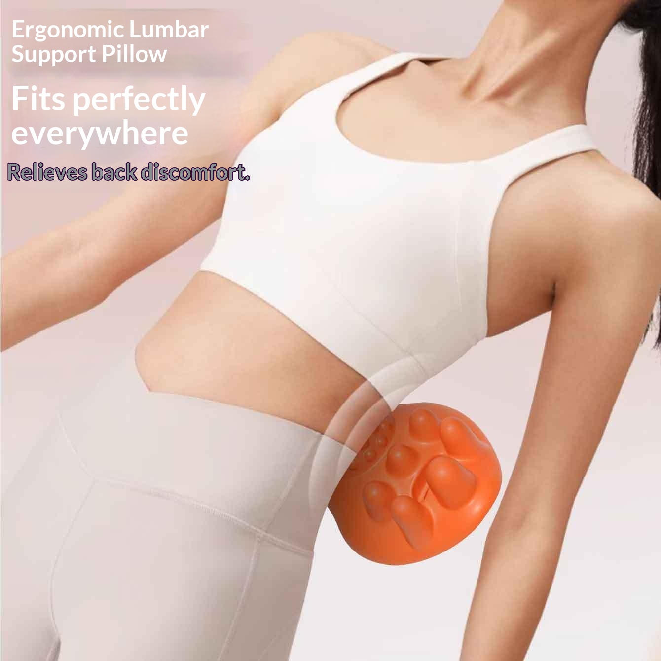 Lumbar Relief Lower Back Stretching Massage Device Yoga Back-Opening Support Cushion for Body Unisex