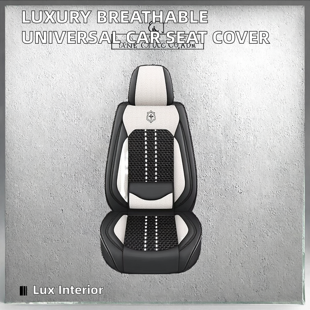Luxury Full Set Car Seat Cover Custom Logo Breathable Interior Accessory Universal Napa Leather Fit Polo CR-V Accord Fit Civic