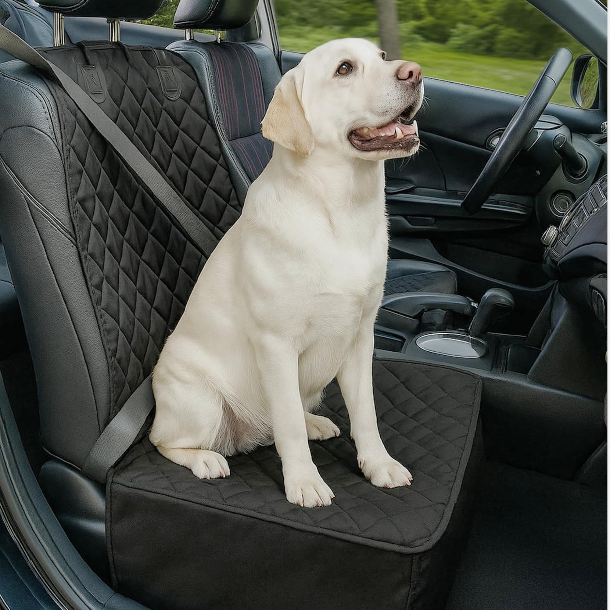 Dog Car Seat Hammock with Waterproof Eco-Friendly Material Foldable Durable Washable All Seasons Seat Cover
