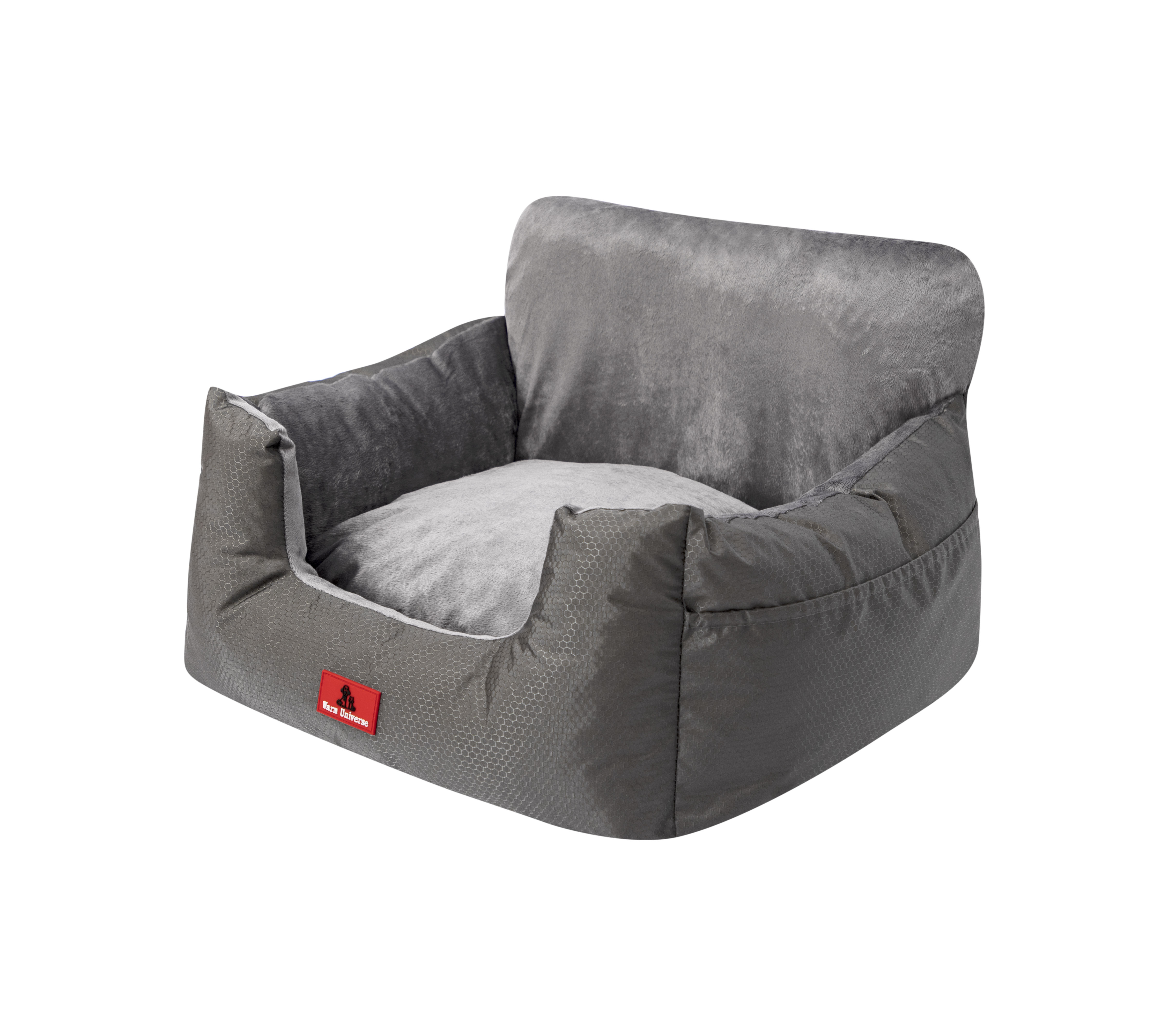 Pet Car Safety Seat Cushion Durable Waterproof Oxford Fabric Solid Square Memory Foam Removable Cover Dog Cat Car Seat