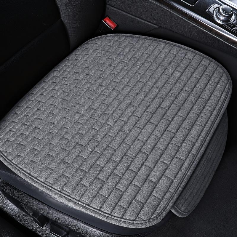 Amazon Manufactured Four-Season Universal Car Seat Covers Single or Square Cushion Long Linen Backrest Three-Piece Design