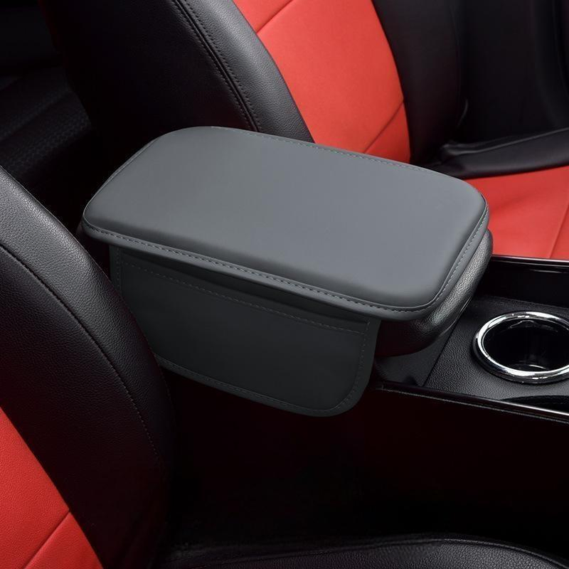 Car Center Console Cover Premium Synthetic Leather Car Armrest Cover Cushion