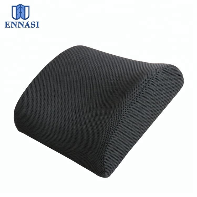 Breathable 3D Air Mesh Back Cushion Memory Foam Wedge Pillows for Reading Bed Rest Lumbar Support Lower Back Pain Relief Chair