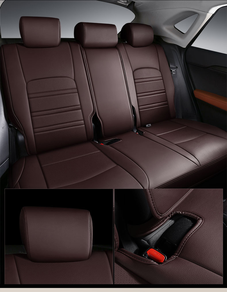 Luxury Nappa Leather Middle Part 5 Seaters Custom Fit for Lexus IS Series IS350 IS250 Car Seat Covers Front Rear Cushion