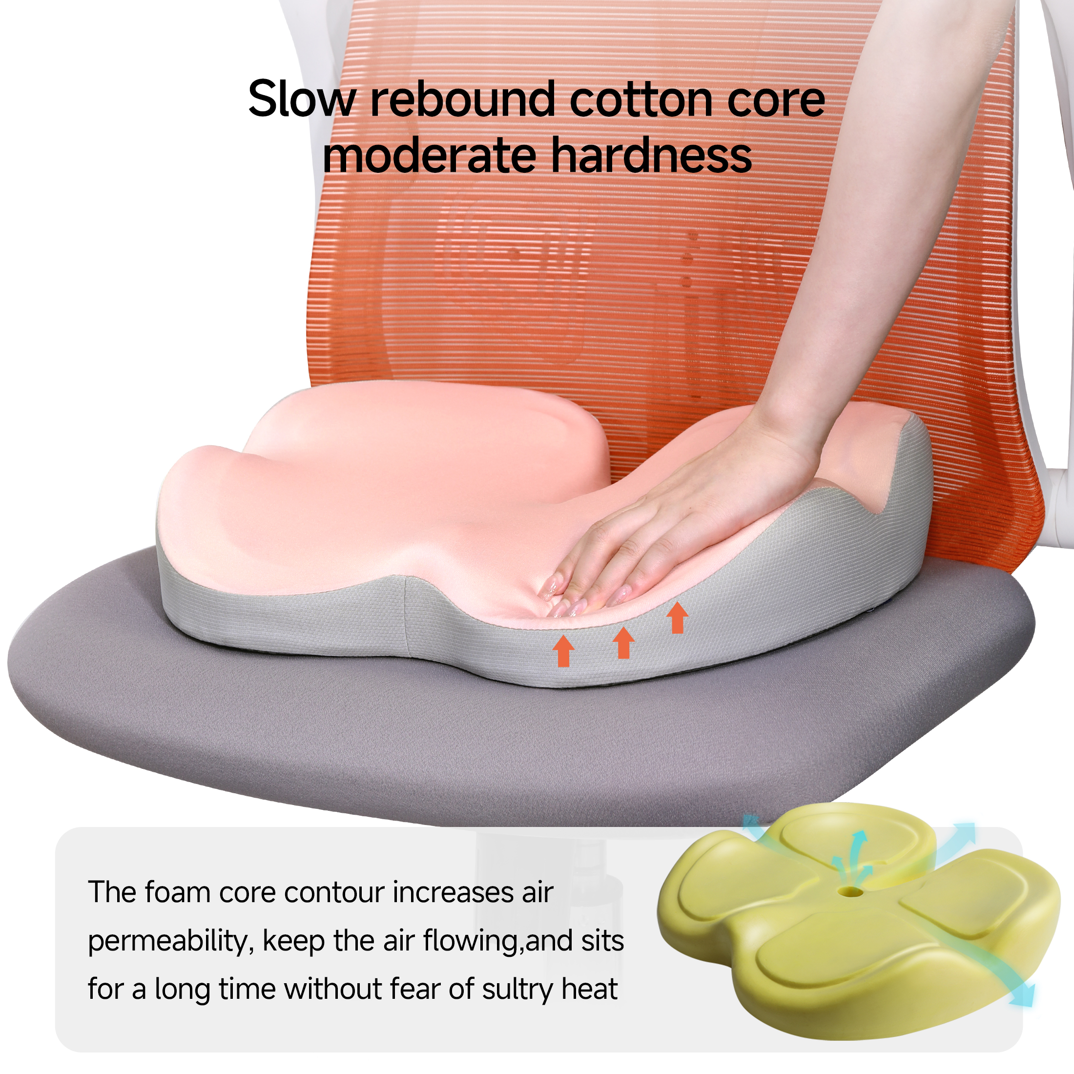 Comfortable lumbar back support pillow