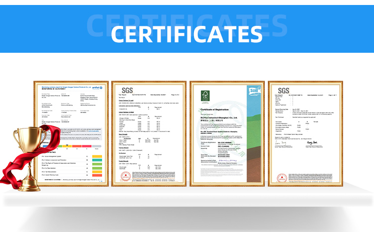 Product Quality and Safety Certificates