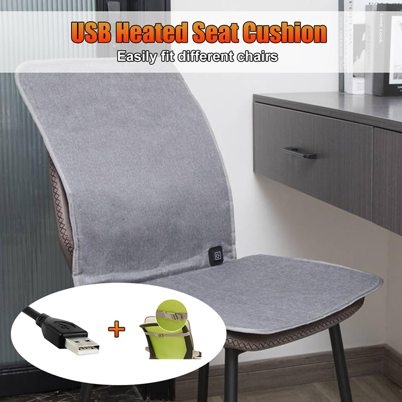 Wholesale Super Large Heating Blanket USB Heated Seat Cushion for Office Chair Car and Stadium Heated Pad