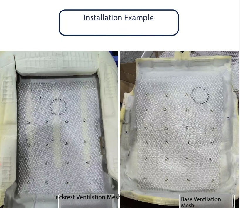 Car Cooling Seat Cushion &amp; Cover Breathable 12V Air Ventilated Plastic Fujian Made Electric App-Controlled No