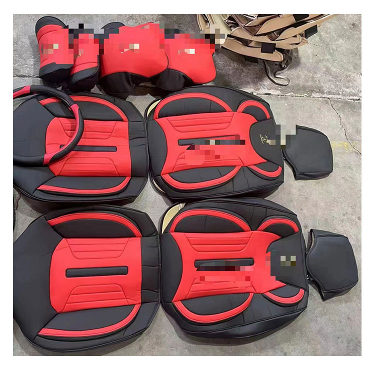 2025 Luxury 9D Version Leather Car Seat Covers Popular Full PVC &amp; Polyester Materials Cushion Fit for Most Cars Wholesale