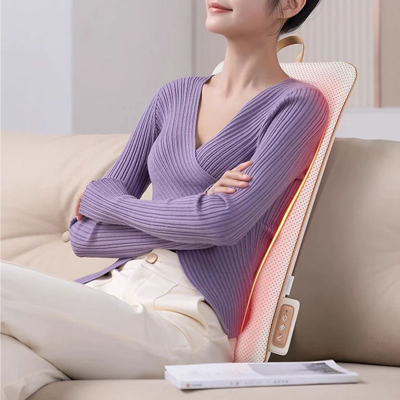 COSMO Wholesale OEM Roller Electric 3D Rolling Shiatsu Vibrating Heating Voice Control Timing Control Full Body Massage Cushion