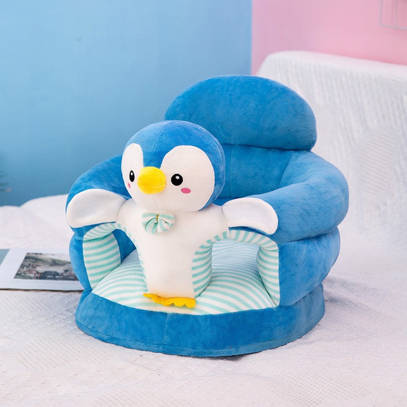 Custom Baby Learning Chair Plush Cover - Cartoon Stuffed Infant Seat, Removable Soft Sofa Protector