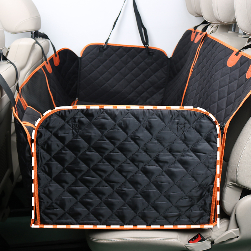 Waterproof Durable Pet Car Seat Cover with Storage Pockets Secure Straps for Pet Car Seat Protection