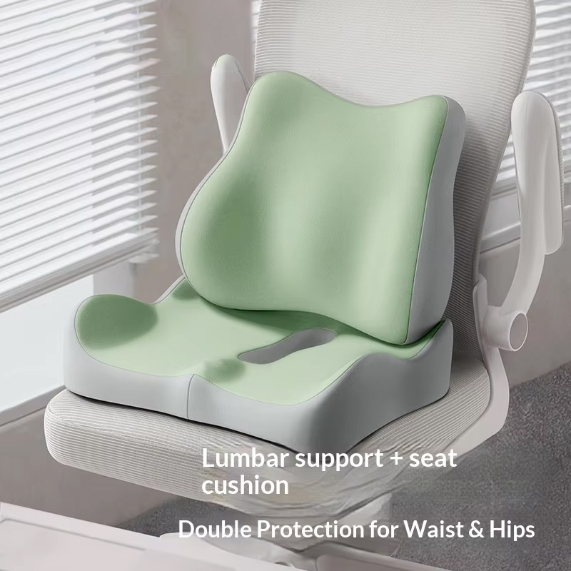 Soft Feeling Cooling Coccyx Decompression Memory Foam Breathable Seat Pad Customizable Prolonged Sitting Office Student