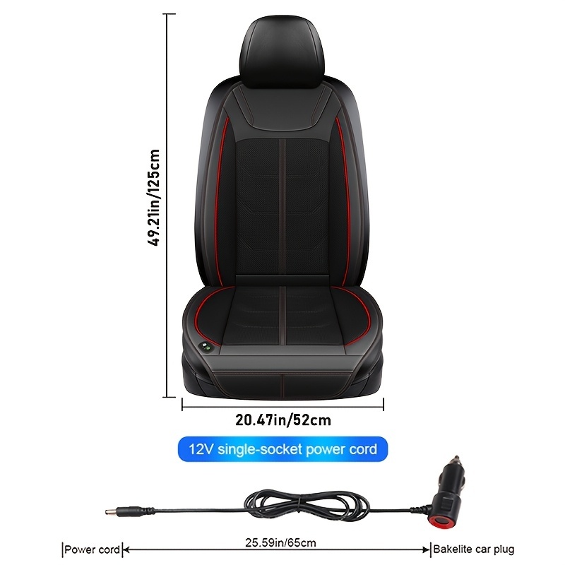 Luxury Cotton Car Seat Cooling Pad &amp; Seat Cover Summer Air Conditioning Cooling Rear Blowing Suction Air Car Ventilation