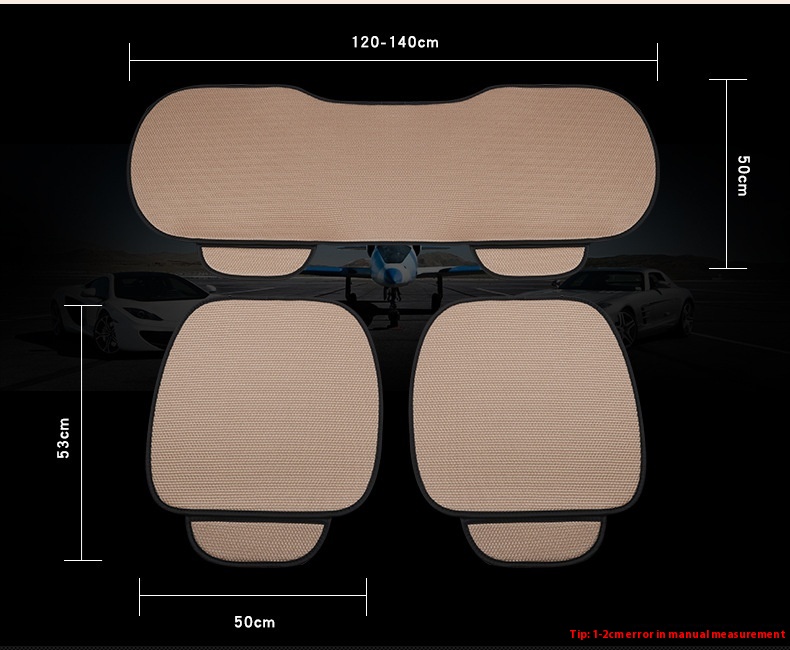 Factory-Generated Sports-Style Summer Car Seat Cover Free Cool Breathable Leather Polyester Fabric Auto Supplies