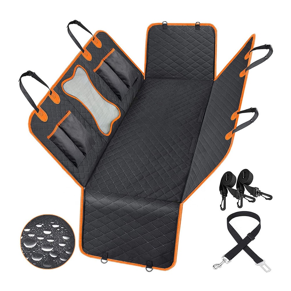Waterproof Small Large Dog Auto Extend Seat Protector Instead Hard Bottom 600d Oxford Dog Car Seat Cover for Front Back Seat