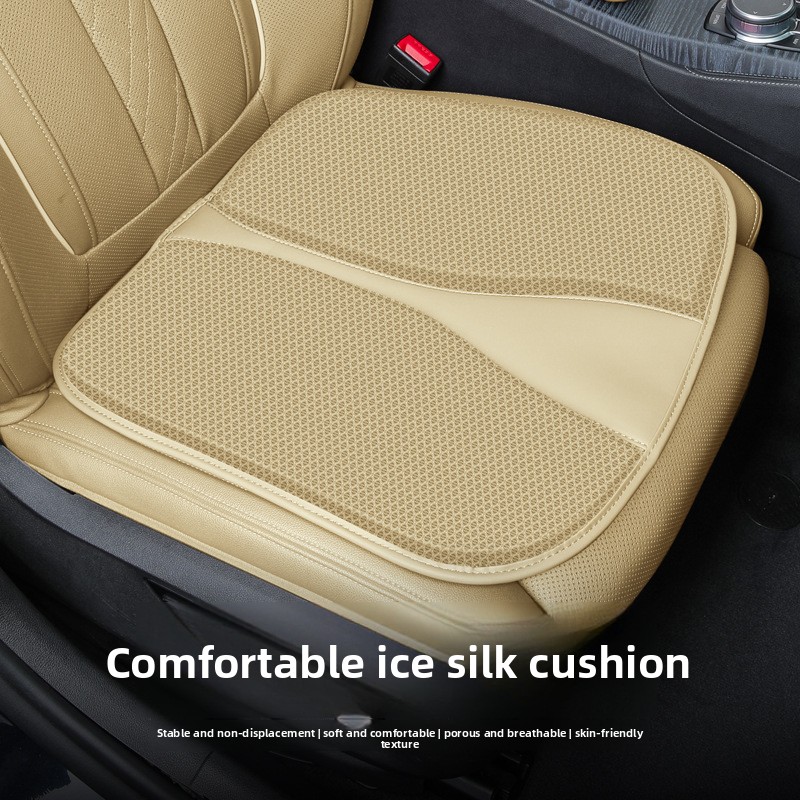 Car Seat Cushion Mesh Four Seasons Universal Summer Breathable Non-Slip Honeycomb Ventilation Synthetic Fiber Filling