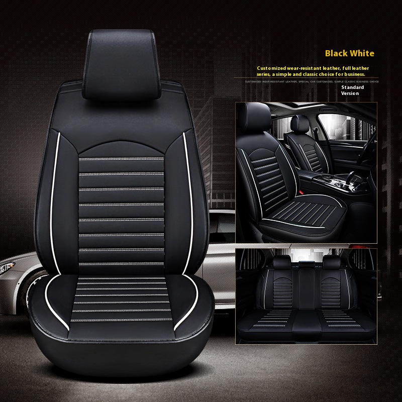 Universal Car Seat Covers Full Set Leather Cushion for Car Interior Four Seasons Suitable for Summer Use