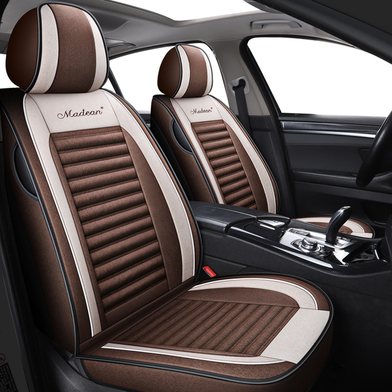 Hot Sale Leather Original Luxury Custom Auto Car Seat Covers Full Set Universal Design for toyota
