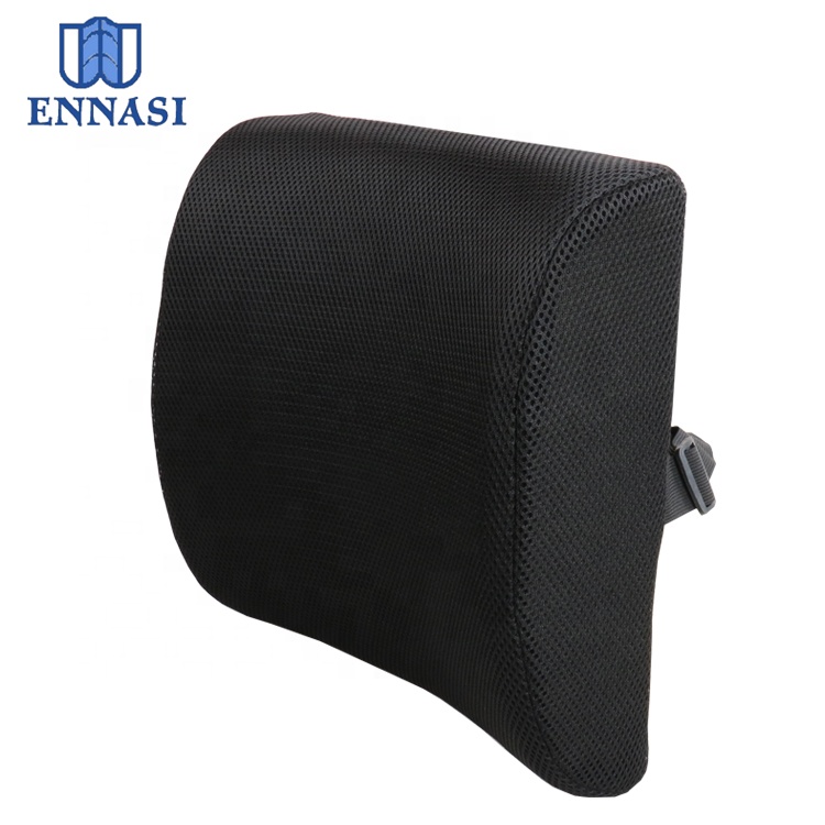Breathable 3D Air Mesh Back Cushion Memory Foam Wedge Pillows for Reading Bed Rest Lumbar Support Lower Back Pain Relief Chair